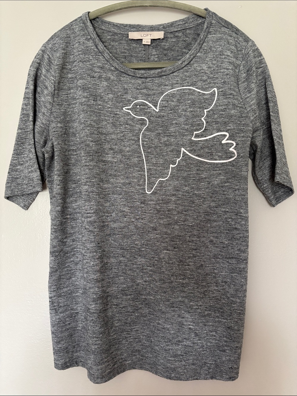 LOFT Dove Tshirt Gray Medium